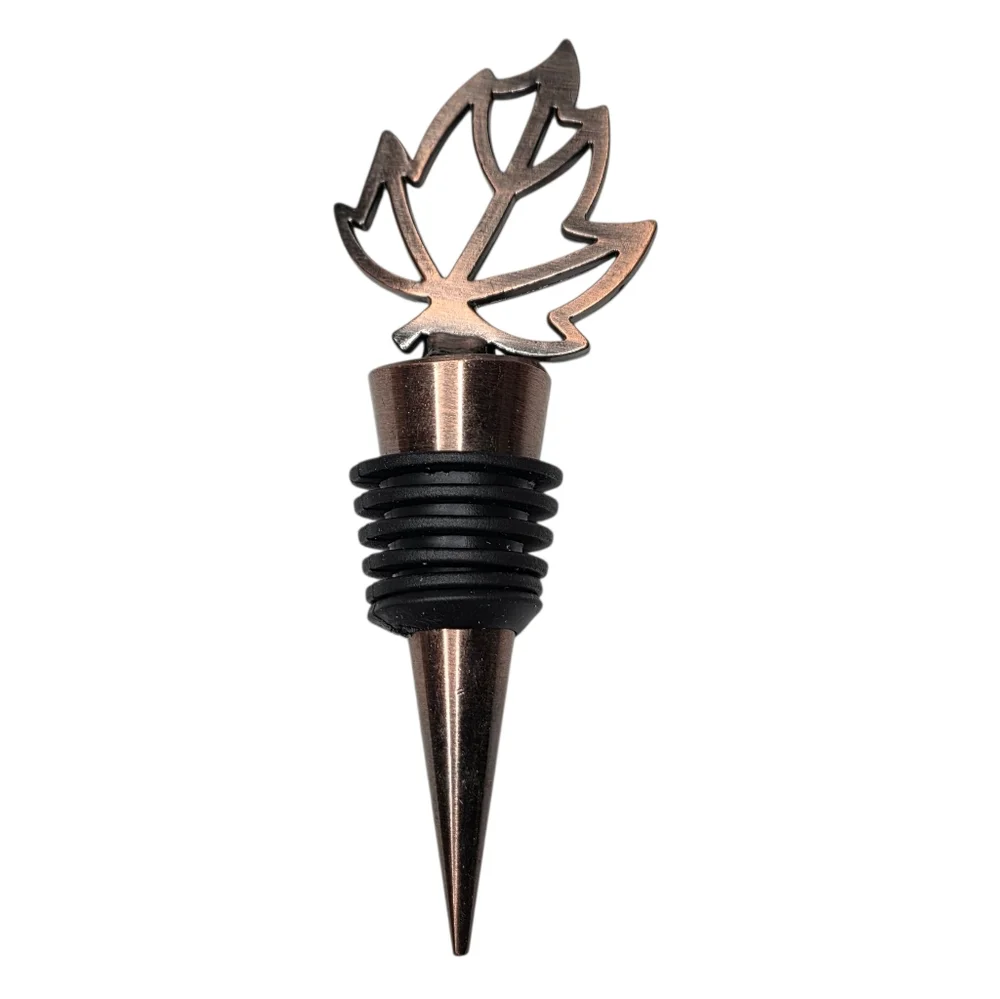 Copper Maple Leaf Wine Bottle Stopper Decorative Bar Accessories Home Decor Gift
